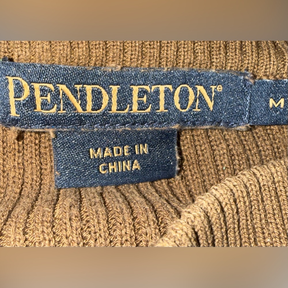 Pendleton Ribbed Mock Neck Sweater Women’s Medium… - image 4